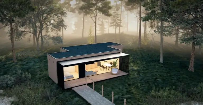 model z dom modułowy